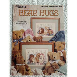 Leisure Arts Bear Hugs Cross Stitch Leaflet Pattern Book